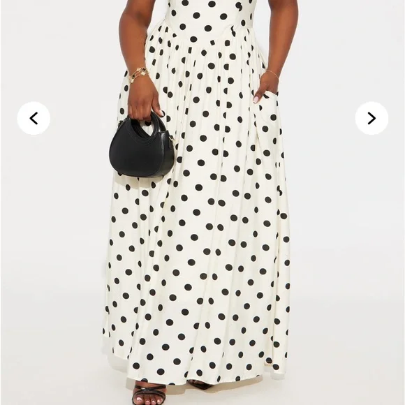 Elegant Polka Dot Dress - Picture 3 of 7